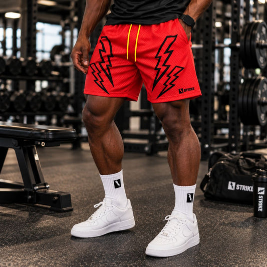 Legday Shorts (Red x Black)